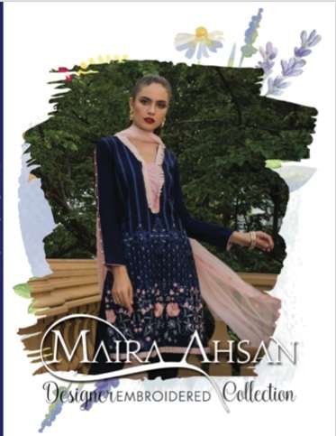 MAIRA AHSAN EMBROIDERED LAWN 